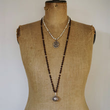 Load image into Gallery viewer, rosewood + angel caller mala