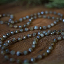 Load image into Gallery viewer, labradorite + mantra mala