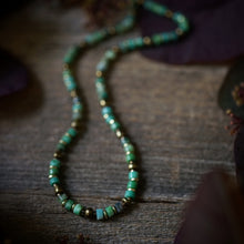 Load image into Gallery viewer, chrysoprase heishi love beads