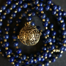 Load image into Gallery viewer, lapis lazuli + angel caller mala
