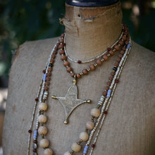 Load image into Gallery viewer, love beads: blood + bone (long)