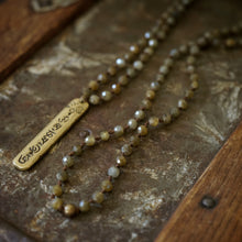 Load image into Gallery viewer, labradorite + mantra mala