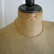 Load image into Gallery viewer, peach aventurine tube bead necklace