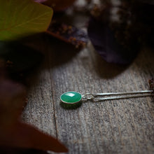 Load image into Gallery viewer, chrysoprase oval on silver