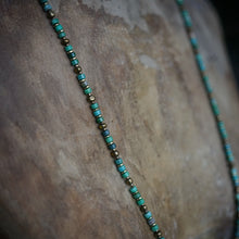 Load image into Gallery viewer, chrysoprase heishi love beads