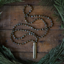 Load image into Gallery viewer, labradorite + mantra mala