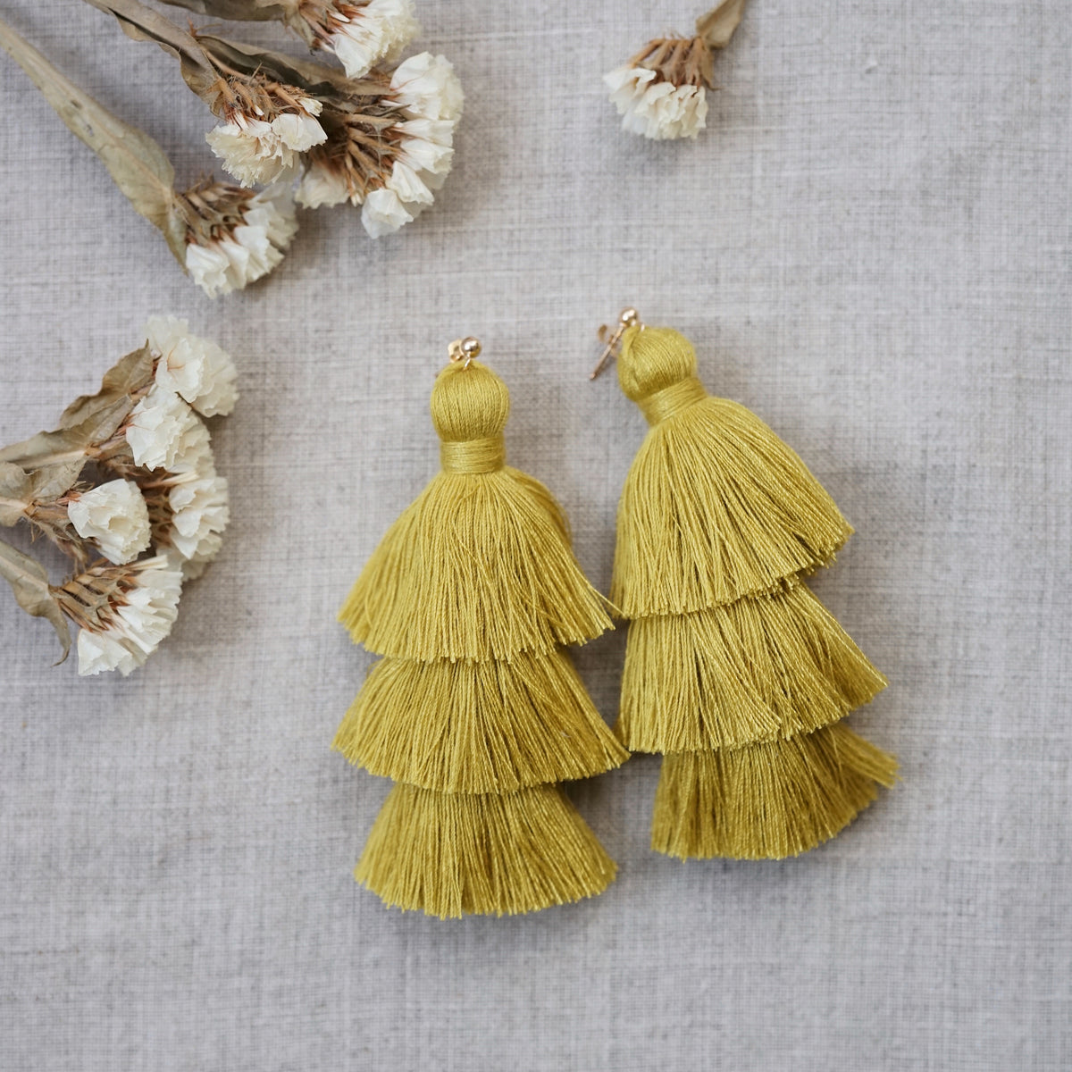 Tiered discount tassel earrings