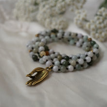 Load image into Gallery viewer, burmese jade + mudra mala