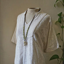 Load image into Gallery viewer, aventurine + rosewood mala