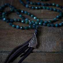 Load image into Gallery viewer, moss agate + buddha mala