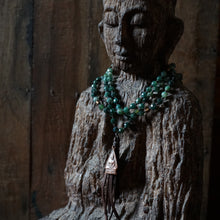 Load image into Gallery viewer, moss agate + buddha mala