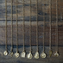 Load image into Gallery viewer, crescent + arrow necklace