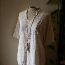 Load image into Gallery viewer, riverstone + buddha tassel mala