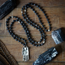Load image into Gallery viewer, black sea sediment jasper + silver amulet