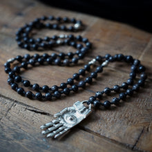 Load image into Gallery viewer, black sea sediment jasper + silver amulet