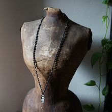Load image into Gallery viewer, black sea sediment jasper + silver amulet