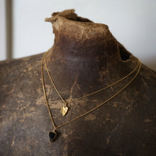 Load image into Gallery viewer, black heart necklace