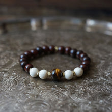 Load image into Gallery viewer, tiger’s eye + riverstone
