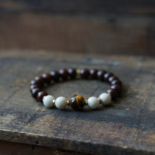 Load image into Gallery viewer, tiger’s eye + riverstone