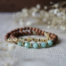 Load image into Gallery viewer, citrine + sandalwood bracelet