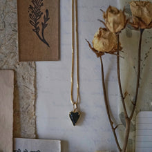 Load image into Gallery viewer, black heart necklace