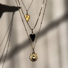 Load image into Gallery viewer, black heart necklace