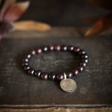 Load image into Gallery viewer, rosewood + indian coin