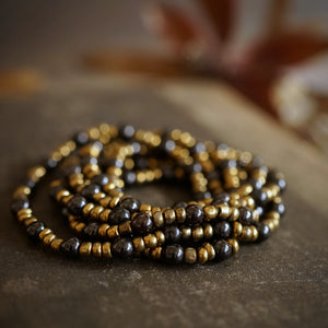 garnet love beads