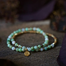 Load image into Gallery viewer, chrysoprase + om bracelet