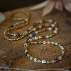 mosaic beaded necklace