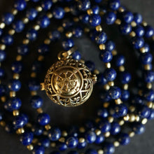 Load image into Gallery viewer, lapis lazuli + angel caller mala