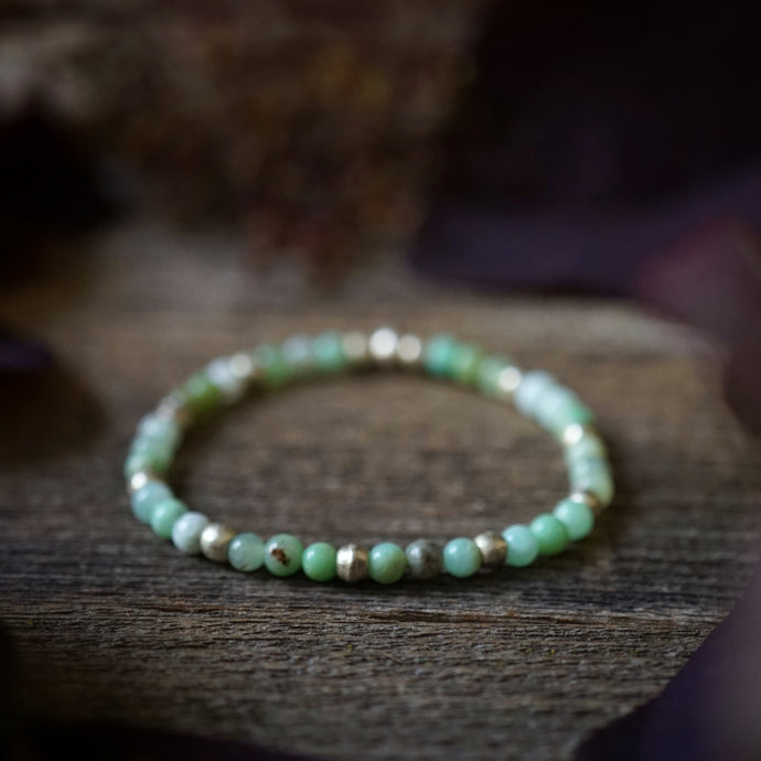 little chrysoprase (silver)