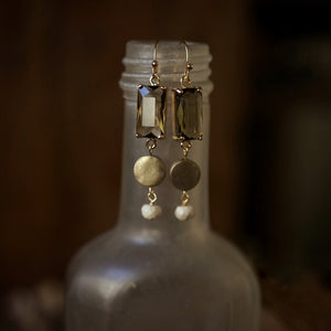 totem earrings: earth school