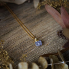 Load image into Gallery viewer, raw tanzanite necklace