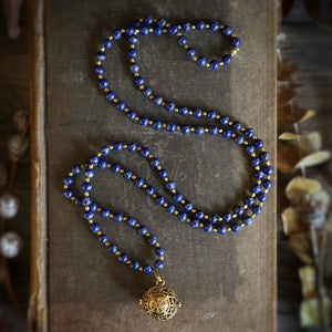 lapis lazuli + angel caller mala