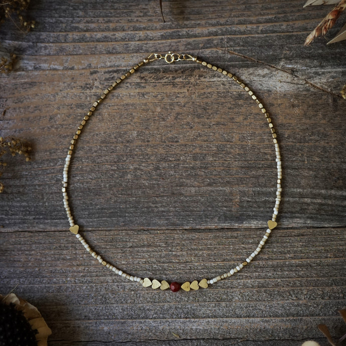 love beads: bleeding heart