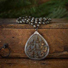 Load image into Gallery viewer, pyrite + ten buddha mala