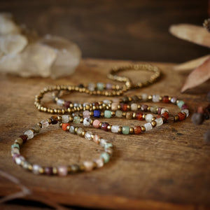 mosaic beaded necklace