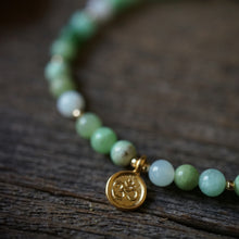 Load image into Gallery viewer, chrysoprase + om bracelet