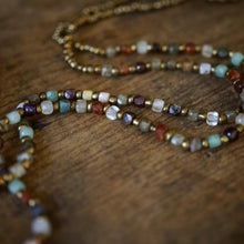 Load image into Gallery viewer, mosaic beaded necklace