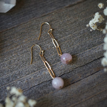 Load image into Gallery viewer, kunzite earrings