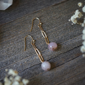 kunzite earrings