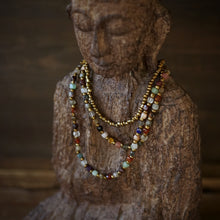 Load image into Gallery viewer, mosaic beaded necklace