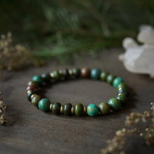 Load image into Gallery viewer, green turquoise bracelet