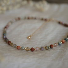 Load image into Gallery viewer, rainbow tourmaline beaded necklace