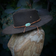 Load image into Gallery viewer, chrysoprase on vegan suede