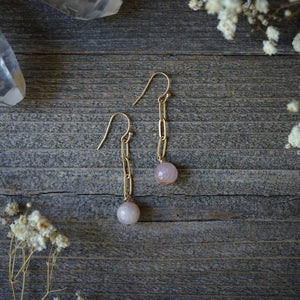 kunzite earrings