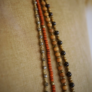 garnet love beads