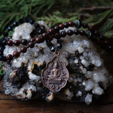 Load image into Gallery viewer, oxidized bronze buddha mala