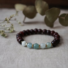 Load image into Gallery viewer, aquamarine + rosewood